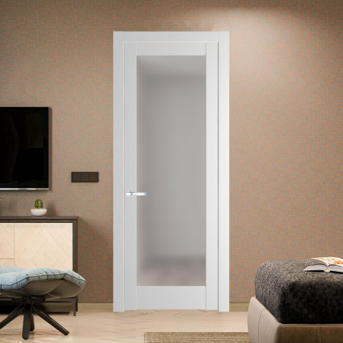 Межкомнатная дверь ProfilDoors 3.1.2 PD цвет Крем Вайт вставка Матовое