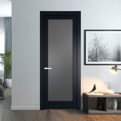 Межкомнатная дверь ProfilDoors 3.1.2 PD цвет Нэви Блу вставка Графит