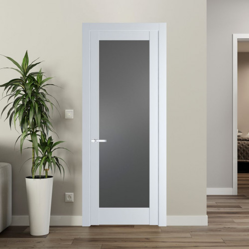 Межкомнатная дверь ProfilDoors 3.1.2 PD цвет Вайт вставка Графит