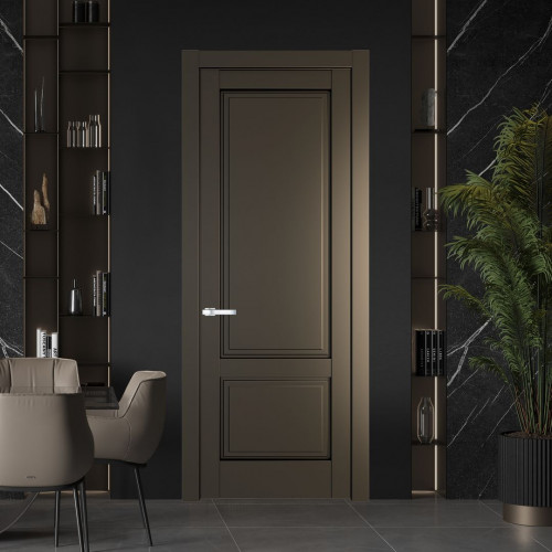 Межкомнатная дверь ProfilDoors 3.2.1 PD цвет Перламутр бронза вставка Глухая