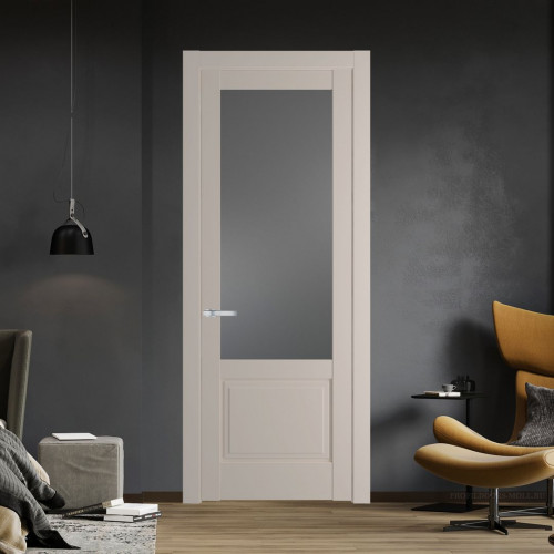 Межкомнатная дверь ProfilDoors 3.2.2 PD цвет Сэнд вставка Графит
