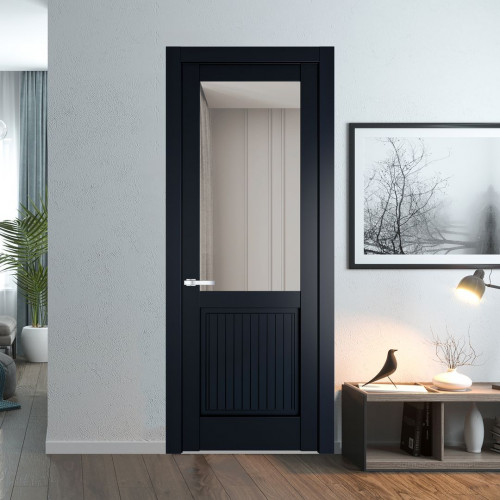 Межкомнатная дверь ProfilDoors 3.2.2PM Нэви Блу Прозрачное