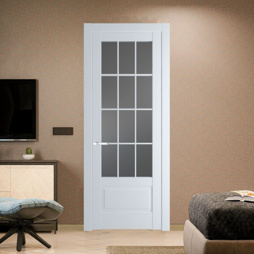 Межкомнатная дверь ProfilDoors 3.2.2 (р.12) PD цвет Вайт вставка Графит