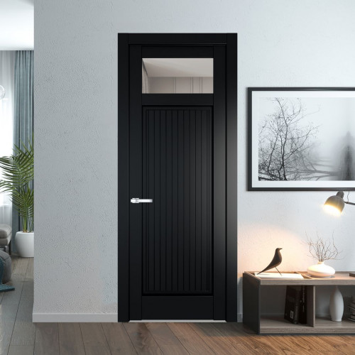 Межкомнатная дверь ProfilDoors 3.3.2PM Блэк Прозрачное