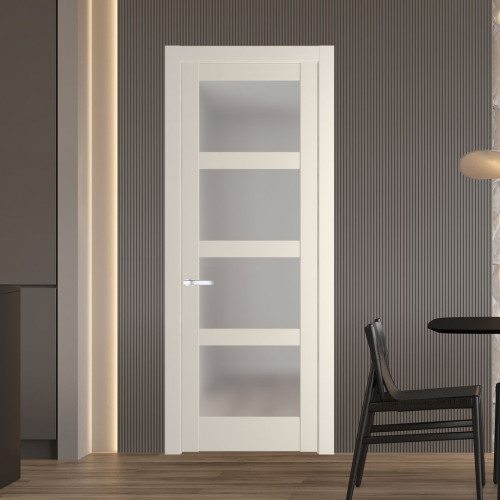 Межкомнатная дверь ProfilDoors 3.4.2 PD цвет Кремовая Магнолия вставка Матовое