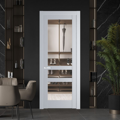 Межкомнатная дверь ProfilDoors 3.5.2 PD цвет Лайт Грей вставка Прозрачное