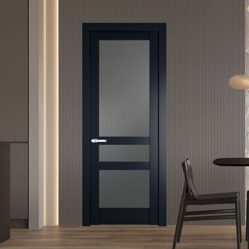 Межкомнатная дверь ProfilDoors 3.5.2 PD цвет Нэви Блу вставка Графит