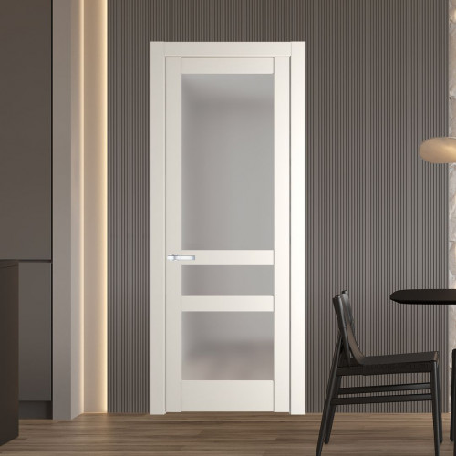 Межкомнатная дверь ProfilDoors 3.5.2 PD цвет Перламутр белый вставка Матовое