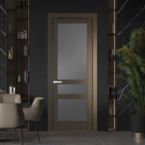 Межкомнатная дверь ProfilDoors 3.5.2 PD цвет Перламутр бронза вставка Графит