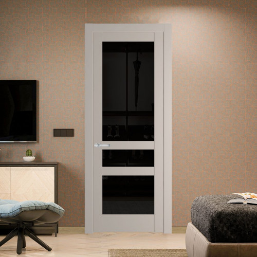 Межкомнатная дверь ProfilDoors 3.5.2 PD цвет Сэнд вставка Черное тонированное