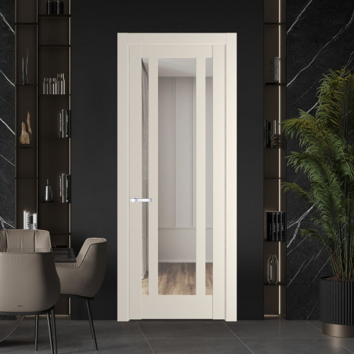 Межкомнатная дверь ProfilDoors 3.5.2PM Кремовая Магнолия Прозрачное