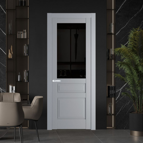Межкомнатная дверь ProfilDoors 3.5.3 PD цвет Смоки вставка Черное тонированное