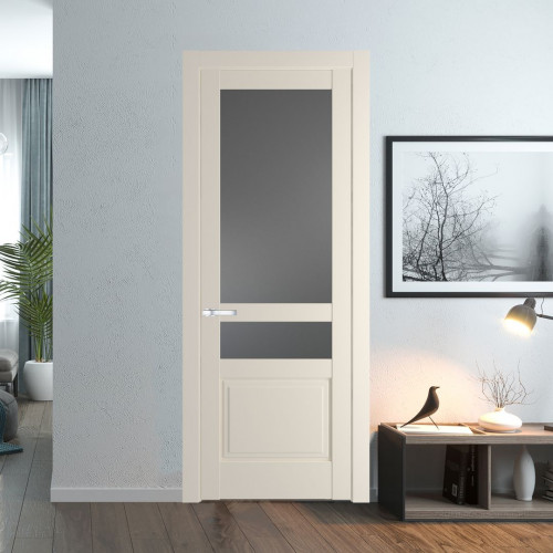 Межкомнатная дверь ProfilDoors 3.5.4 PD цвет Кремовая Магнолия вставка Графит
