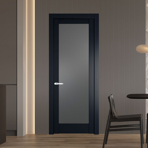 Межкомнатная дверь ProfilDoors 4.1.2 PD цвет Нэви Блу вставка Графит