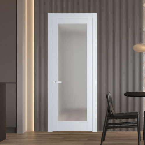 Межкомнатная дверь ProfilDoors 4.1.2 PD цвет Вайт вставка Матовое