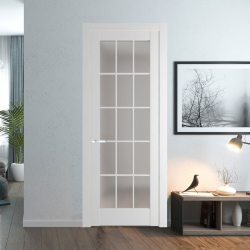 Межкомнатная дверь ProfilDoors 4.1.2 (р.15) PD цвет Крем Вайт вставка Матовое