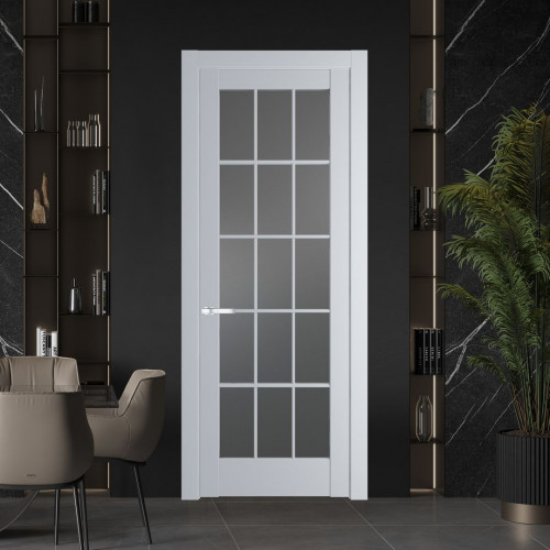 Межкомнатная дверь ProfilDoors 4.1.2 (р.15) PD цвет Лайт Грей вставка Графит