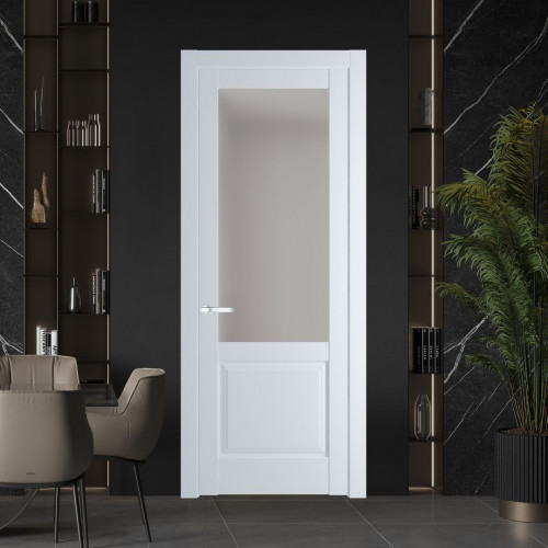 Межкомнатная дверь ProfilDoors 4.2.2 PD цвет Вайт вставка Матовое
