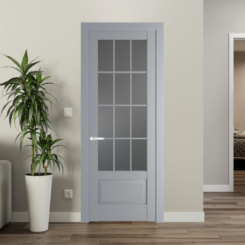 Межкомнатная дверь ProfilDoors 4.2.2 (р.12) PD цвет Смоки вставка Графит
