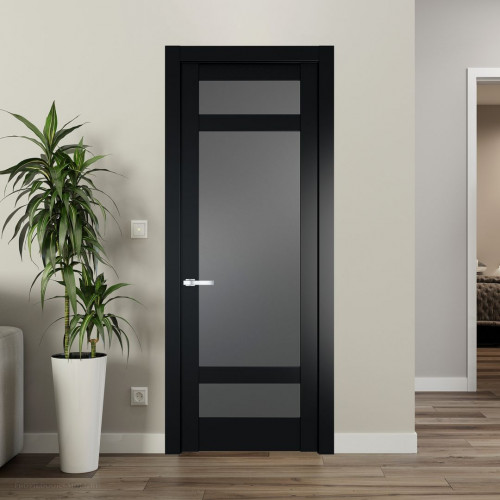 Межкомнатная дверь ProfilDoors 4.3.2 PD цвет Блэк вставка Графит