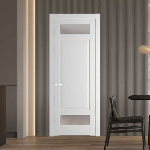 Межкомнатная дверь ProfilDoors 4.3.4 PD цвет Крем Вайт вставка Матовое