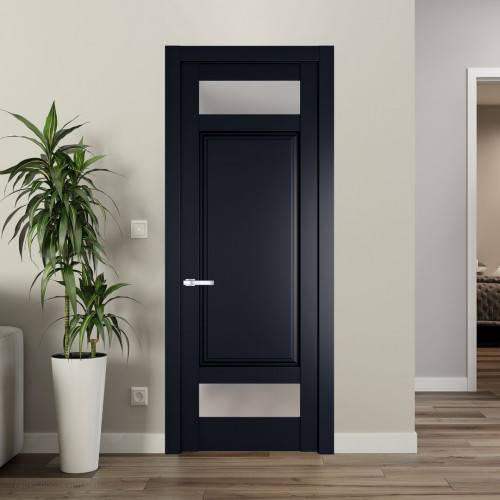 Межкомнатная дверь ProfilDoors 4.3.4 PD цвет Нэви Блу вставка Матовое