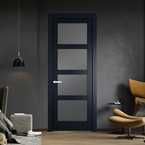 Межкомнатная дверь ProfilDoors 4.4.2 PD цвет Нэви Блу вставка Графит