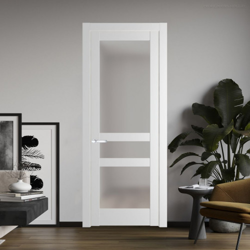 Межкомнатная дверь ProfilDoors 4.5.2 PD цвет Крем Вайт вставка Матовое
