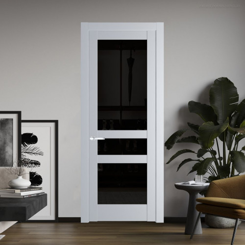 Межкомнатная дверь ProfilDoors 4.5.2 PD цвет Лайт Грей вставка Черное тонированное