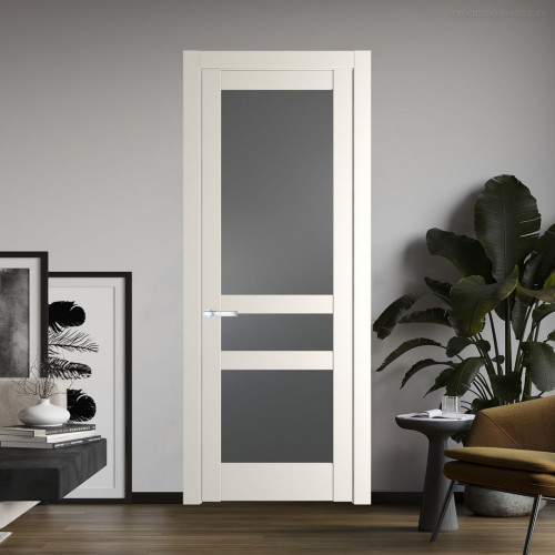 Межкомнатная дверь ProfilDoors 4.5.2 PD цвет Перламутр белый вставка Графит