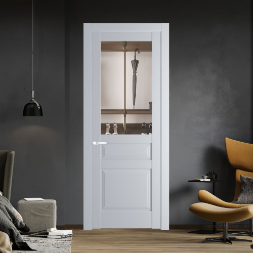 Межкомнатная дверь ProfilDoors 4.5.3 PD цвет Лайт Грей вставка Прозрачное