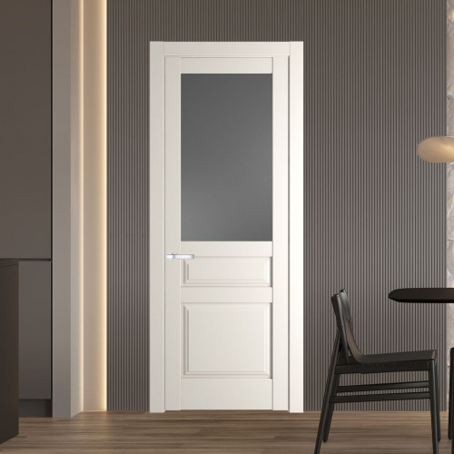 Межкомнатная дверь ProfilDoors 4.5.3 PD цвет Перламутр белый вставка Графит
