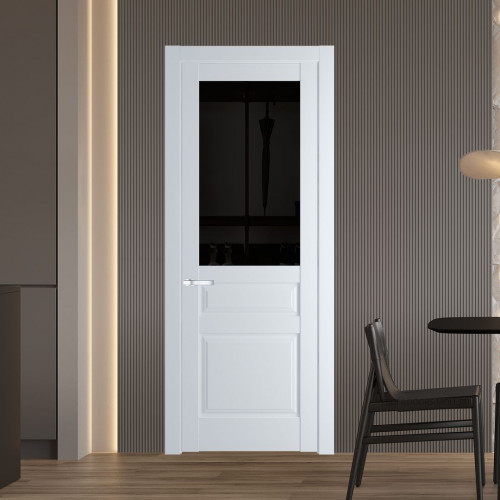 Межкомнатная дверь ProfilDoors 4.5.3 PD цвет Вайт вставка Черное тонированное