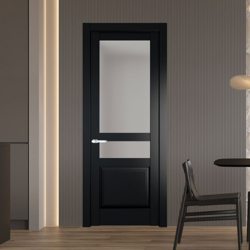 Межкомнатная дверь ProfilDoors 4.5.4 PD цвет Блэк вставка Матовое