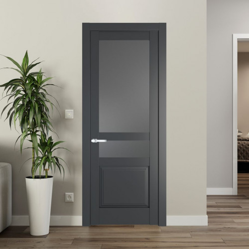 Межкомнатная дверь ProfilDoors 4.5.4 PD цвет Графит вставка Графит