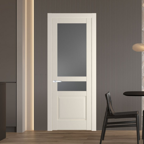 Межкомнатная дверь ProfilDoors 4.5.4 PD цвет Кремовая Магнолия вставка Графит