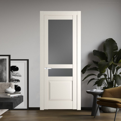 Межкомнатная дверь ProfilDoors 4.5.4 PD цвет Перламутр белый вставка Графит
