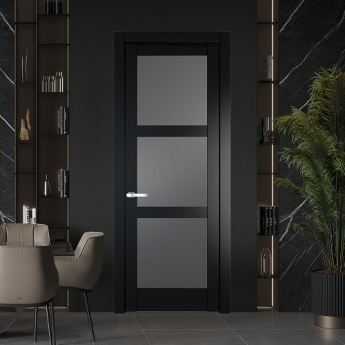 Межкомнатная дверь ProfilDoors 4.6.2 PD цвет Блэк вставка Графит