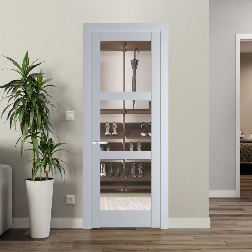 Межкомнатная дверь ProfilDoors 4.6.2 PD цвет Лайт Грей вставка Прозрачное
