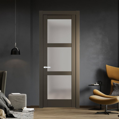 Межкомнатная дверь ProfilDoors 4.6.2 PD цвет Перламутр бронза вставка Матовое