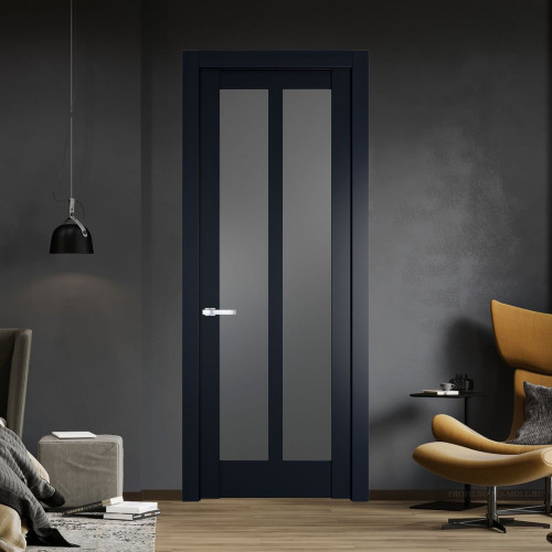 Межкомнатная дверь ProfilDoors 4.7.2 PD цвет Нэви Блу вставка Графит