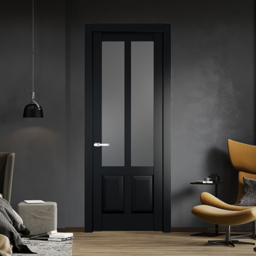 Межкомнатная дверь ProfilDoors 4.8.2 PD цвет Блэк вставка Графит