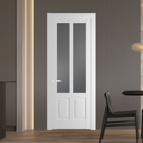 Межкомнатная дверь ProfilDoors 4.8.2 PD цвет Крем Вайт вставка Графит