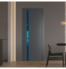 18 PW Графит Зеркало Blue молдинг Деорэ