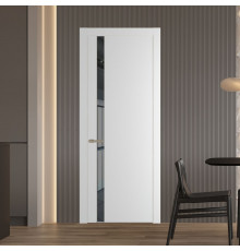 18 PW Крем Вайт Зеркало Grey молдинг Никель матовый