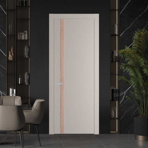 Межкомнатная дверь ProfilDoors 18 PW Сэнд Дуб Сонома молдинг Серебро