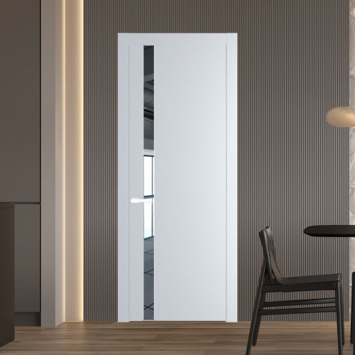Межкомнатная дверь ProfilDoors 18 PW Вайт Зеркало молдинг Вайт