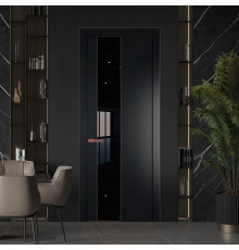 19 PW Блэк Lacobel Черный лак молдинг Красный антрацит