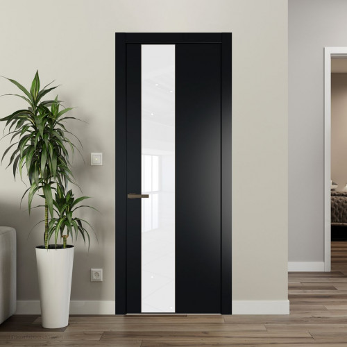 Межкомнатная дверь ProfilDoors 19 PW Блэк Лак классик молдинг Деорэ