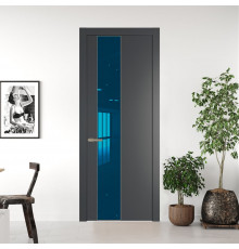 19 PW Графит Зеркало Blue молдинг Никель матовый
